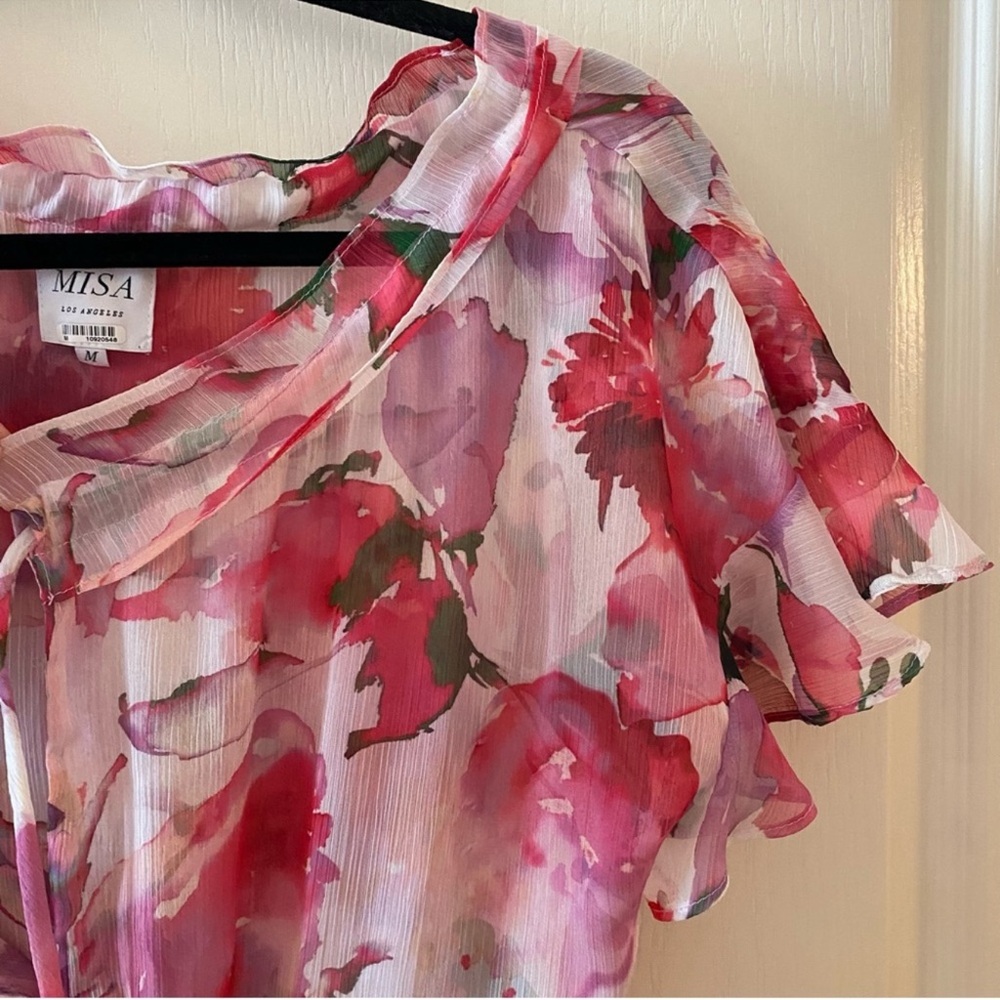 MISA Los Angeles Natalia Dress in Garden Fuchsia - M - Picture 12 of 16